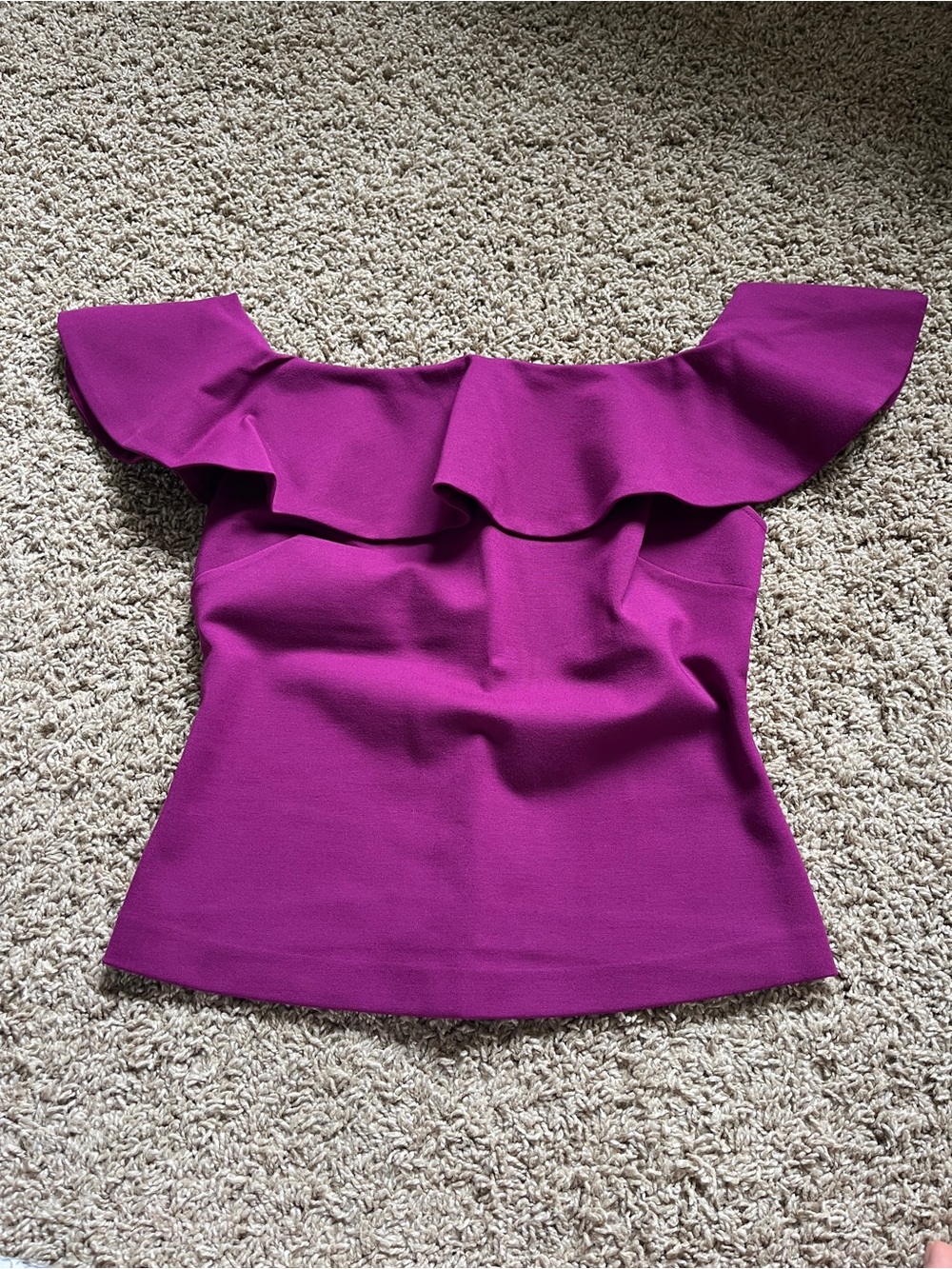 Like New Ted Baker Perui Frill Detail Bardot Top